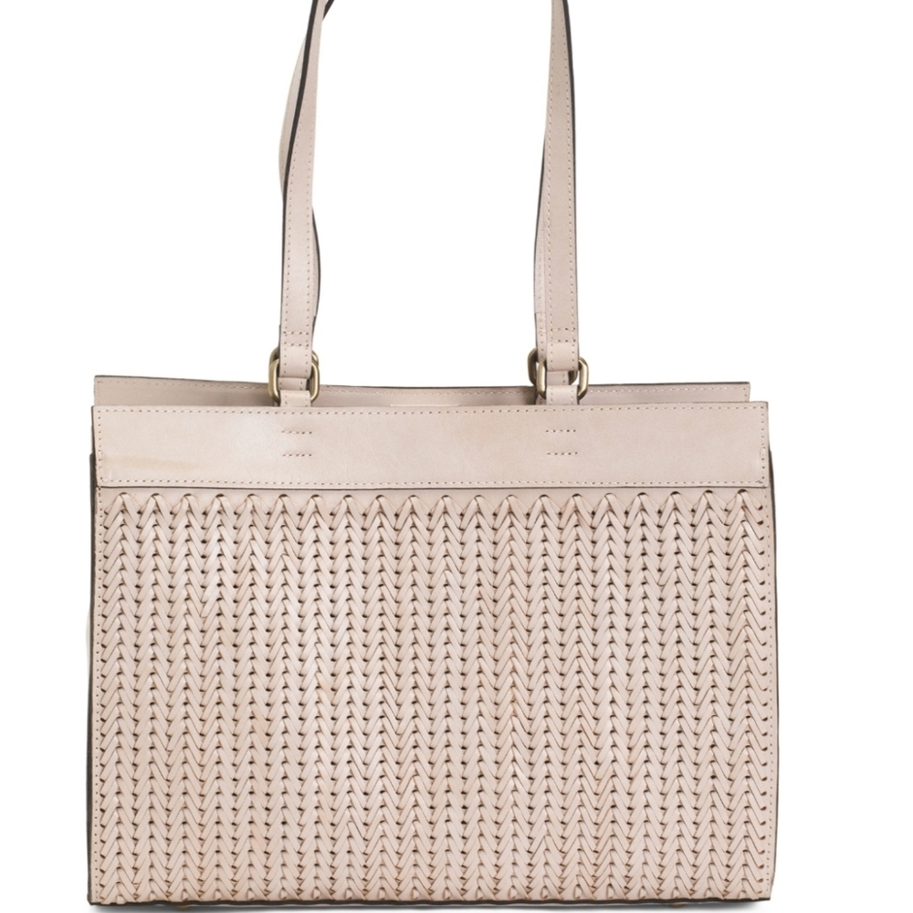 Patricia Nash Cream Woven Tote
